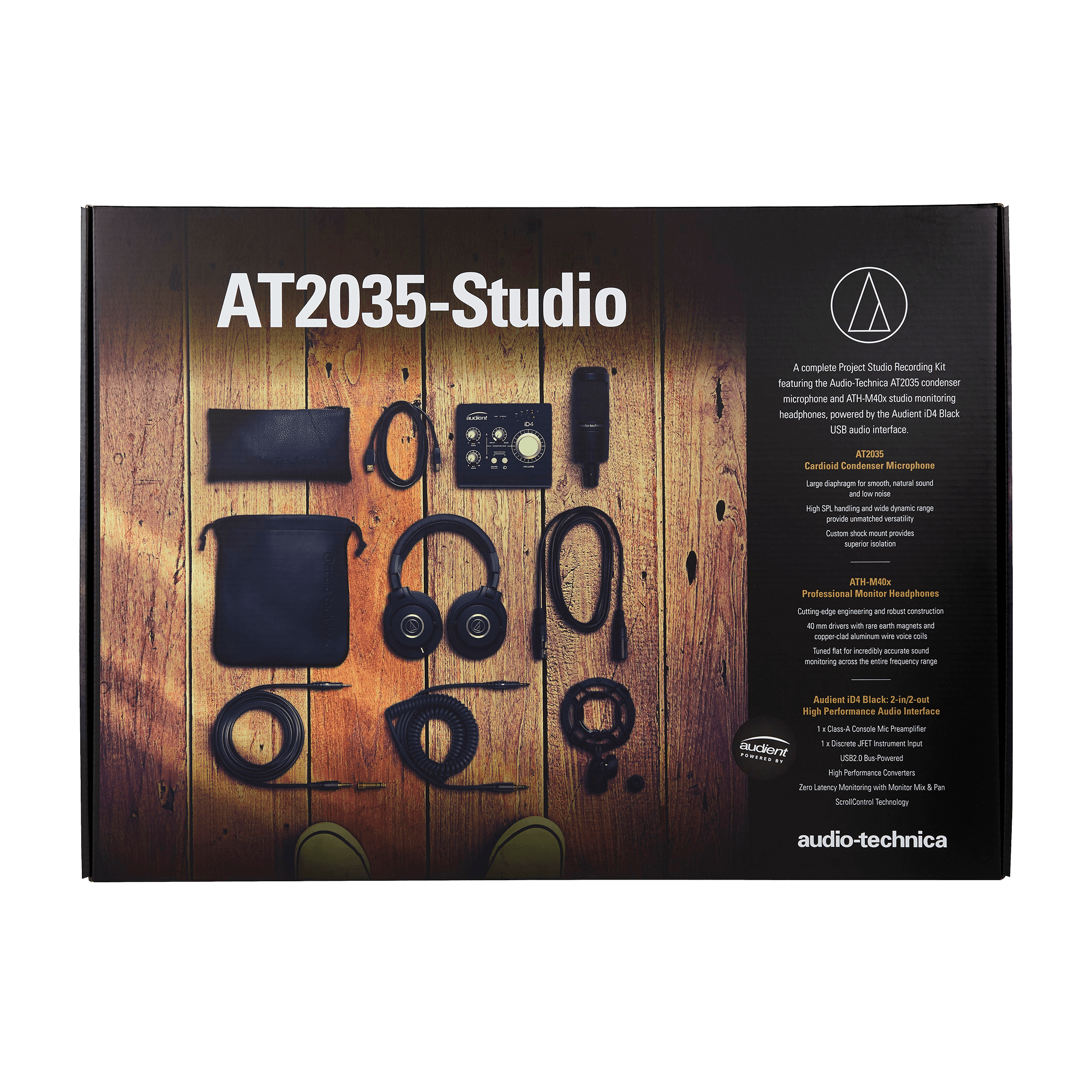 Audio-Technica AT2035-Studio Lensemble project studio ultime prêt à enregistrer