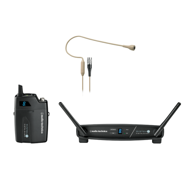 Micrófono de auriculares con diadema para colgar sobre la oreja Micrófono  condensador para Audio-Technica Sistema Inalámbrico Transmisor Bodypack