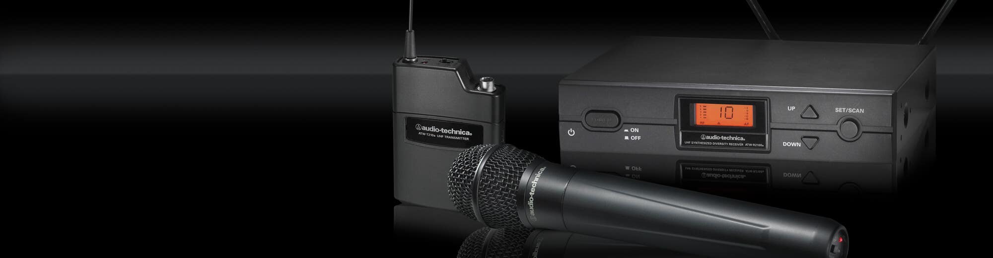 Microphones HF sans fil professionnels