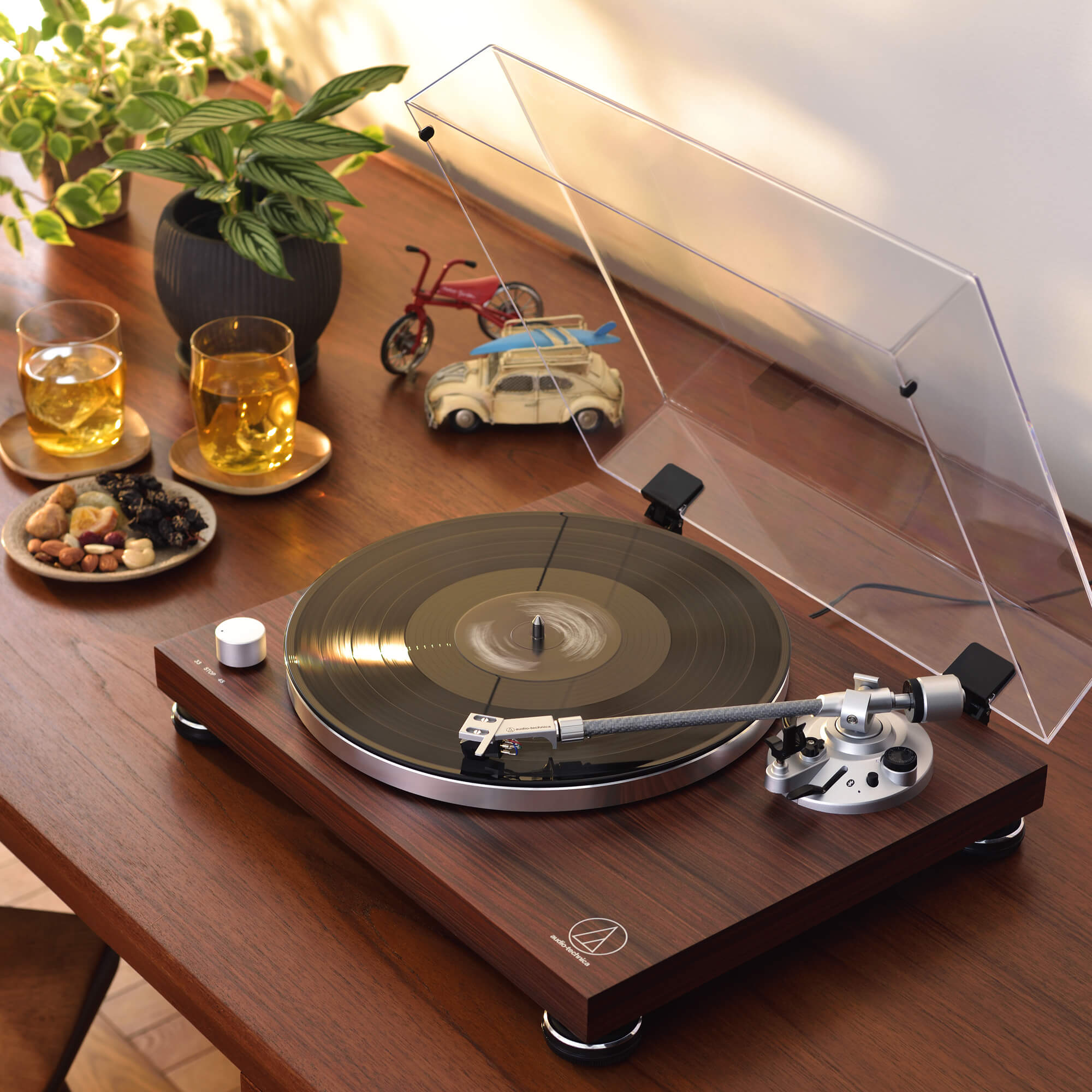 Wireless Turntable and Speaker Bundle | AT-LPW50BT-BDL3X | Audio