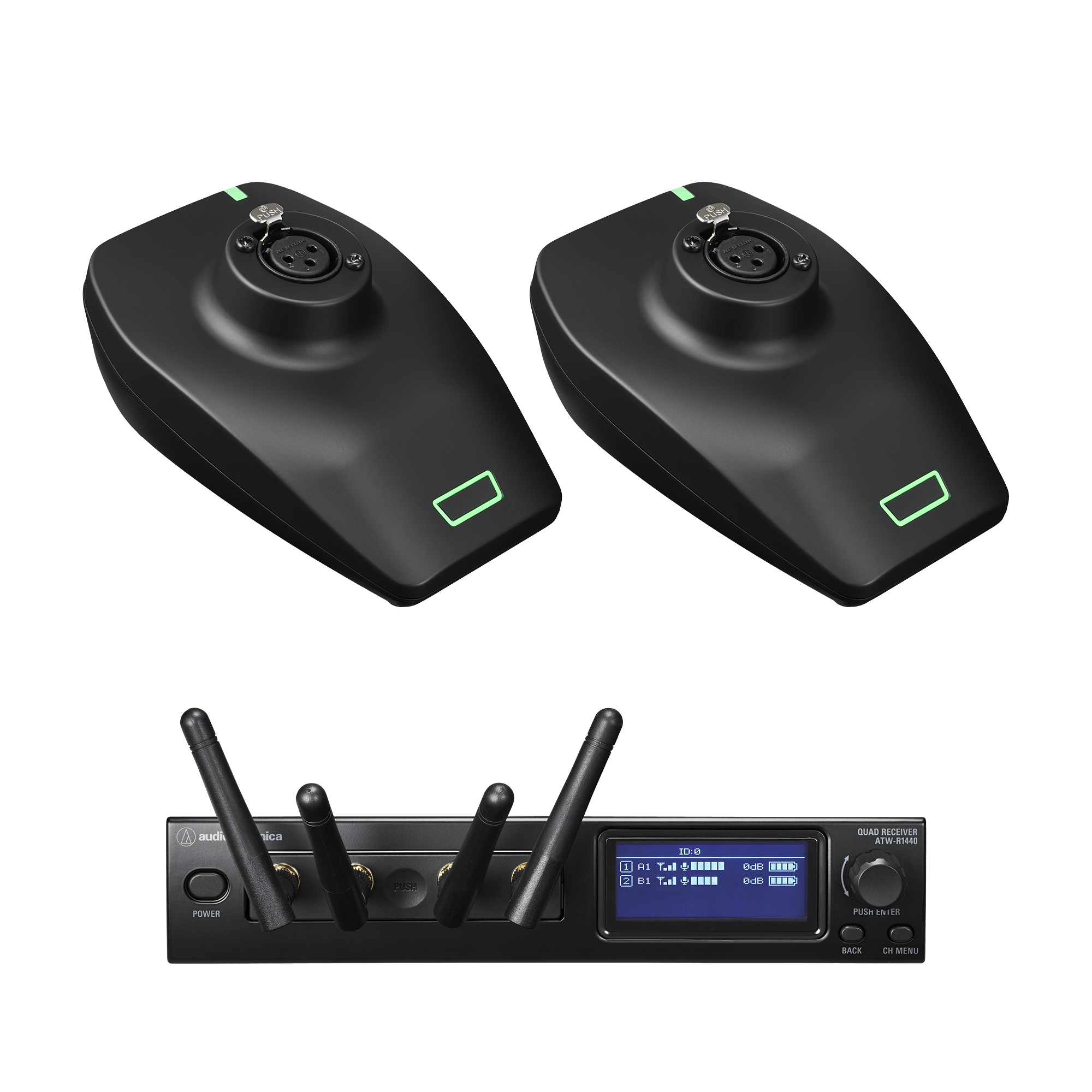 System 20 PRO Dual Desk Stand Transmitter System | ATW-1427