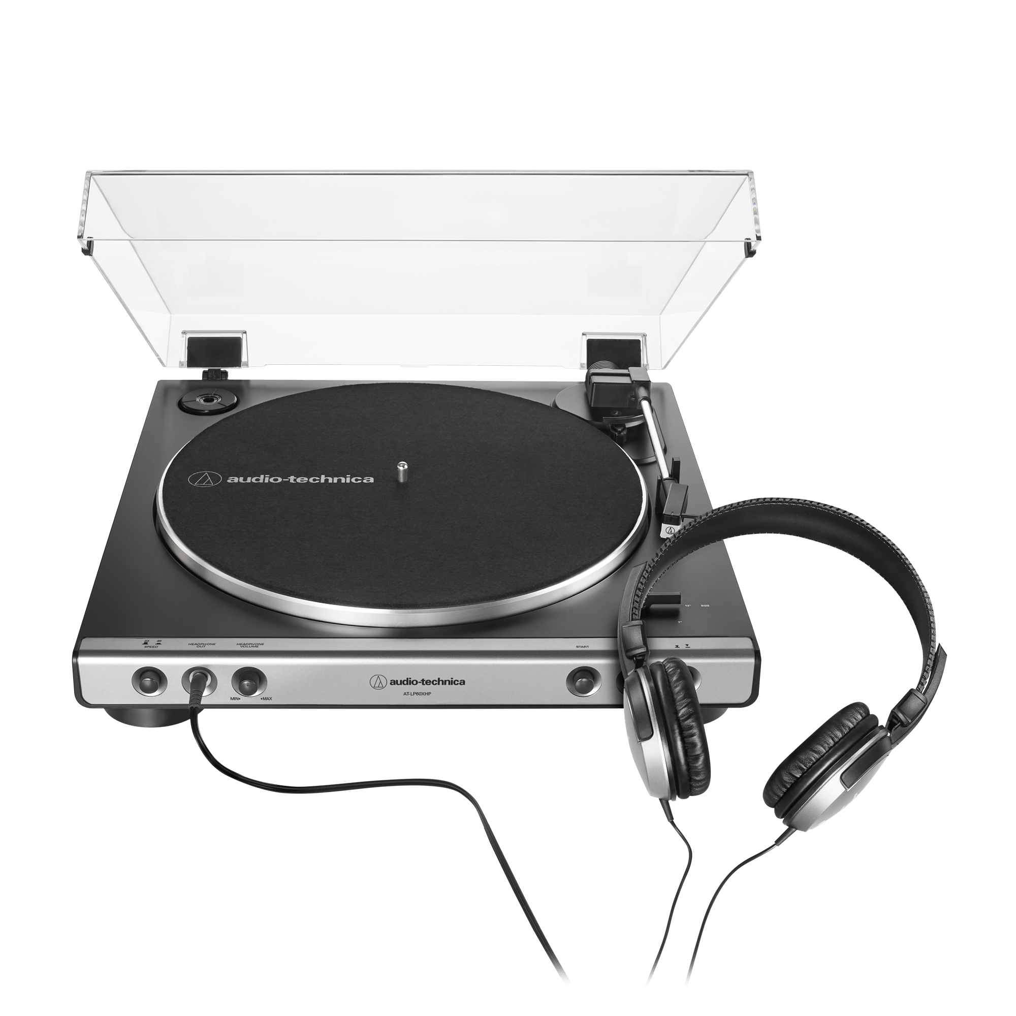 Audio-Technica AT-LP60X Tourne-Disque avec Transmission par Courroie Noir & PreSonus Eris E3.5 Haute Définition Multimédia Moniteurs de Studio Paire 2 Voies 3,5 