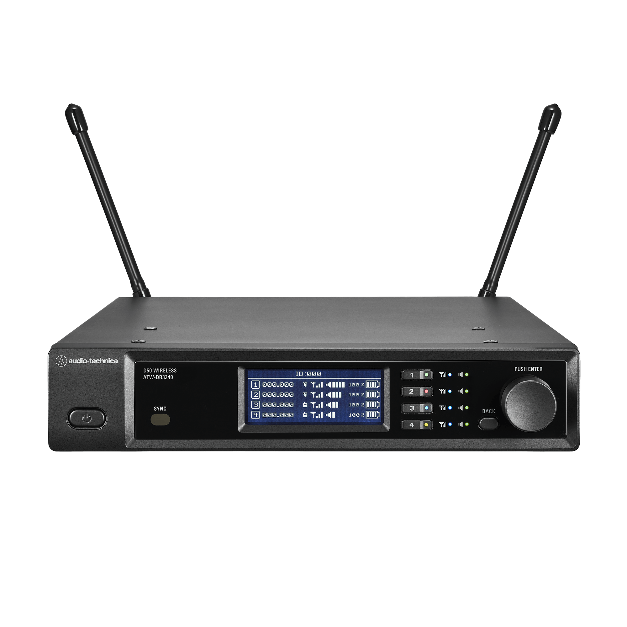 4-Channel Dante-Enabled Receiver (ATW-DR3240DANDF2) | D50 4CH
