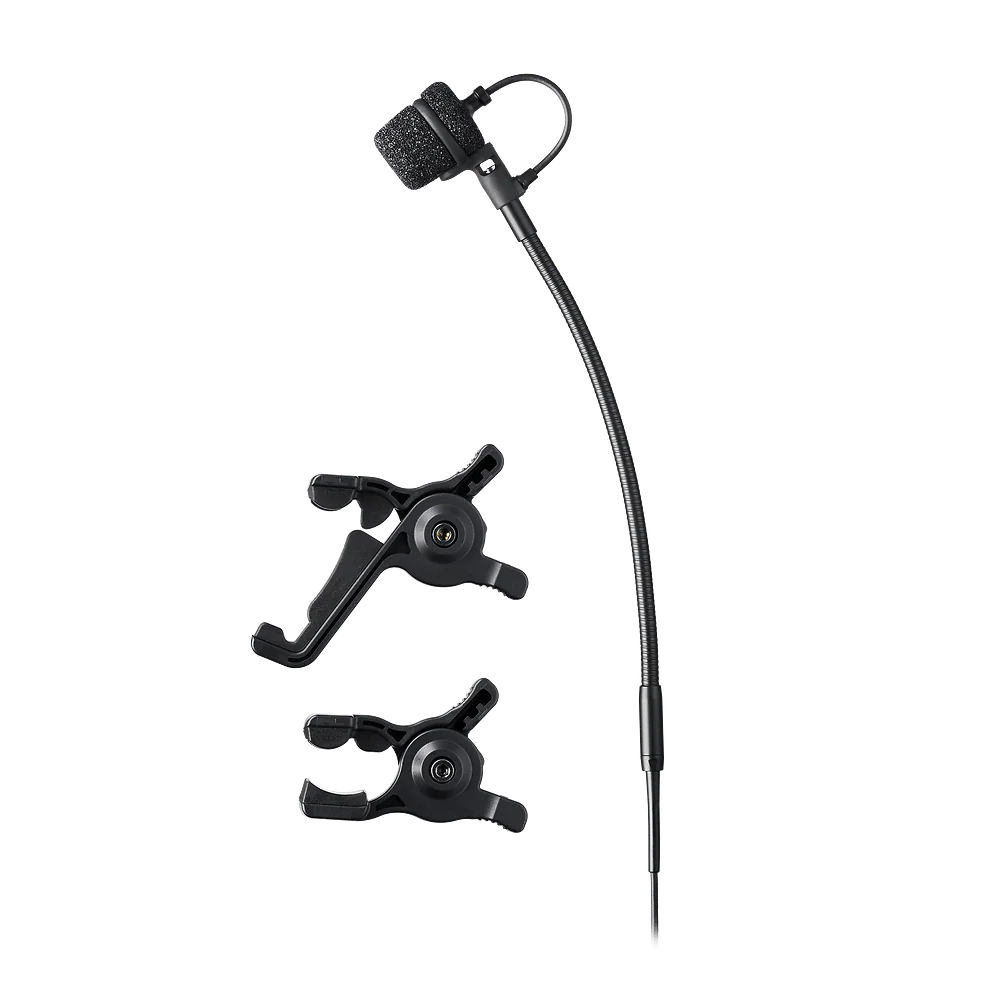 Compact Clip-on Condenser Instrument Microphone | ATM355VF | Audio
