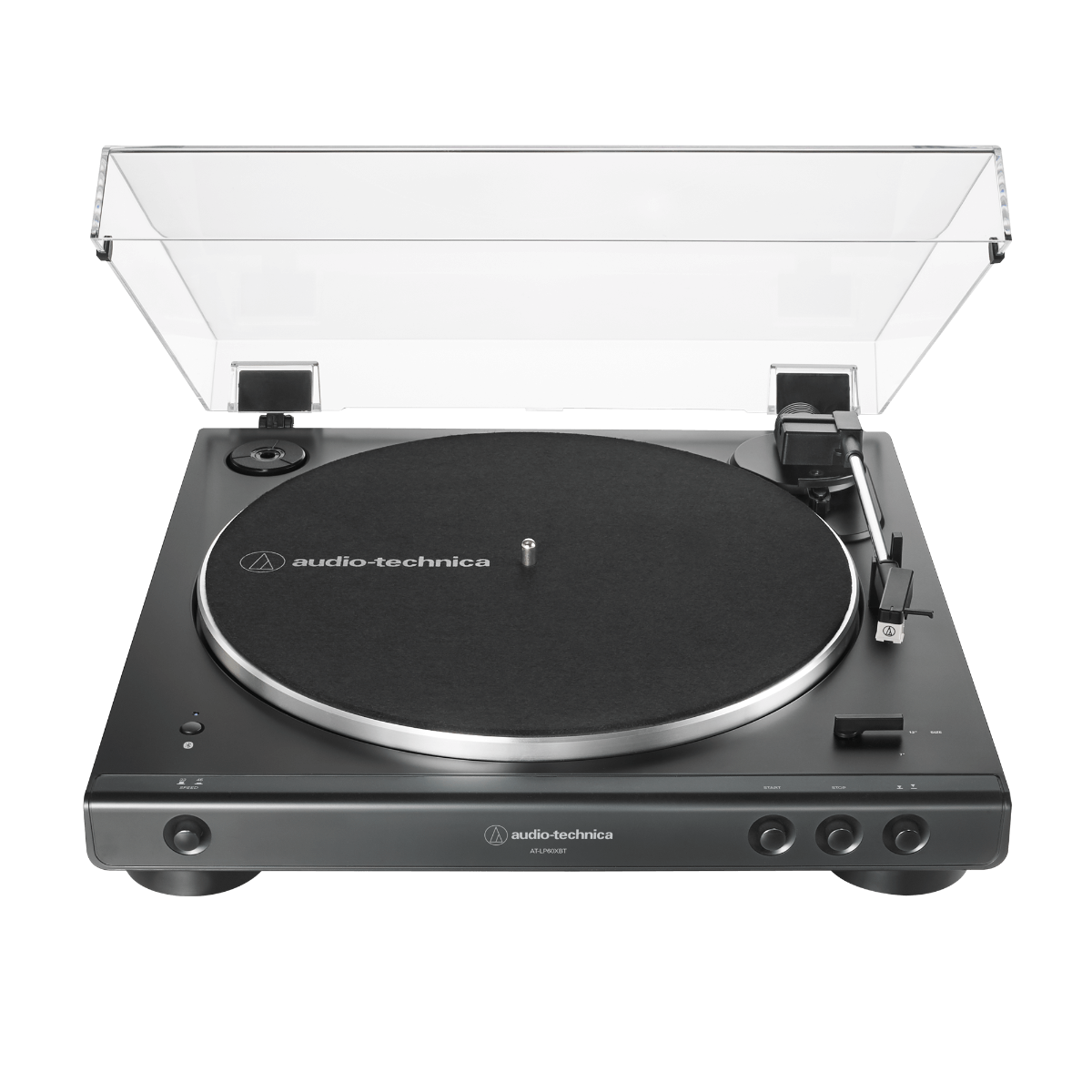 Audio-Technica white background product image of the AT-LP60XBT Turntable