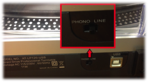 PHONO/LINE switch