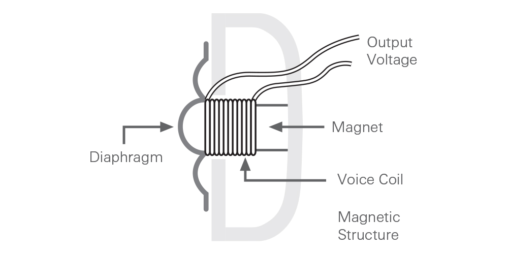 Dynamic Microphone Element illustration